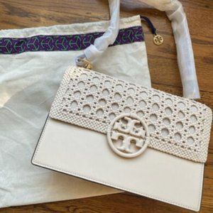Original Tory Burch Miller Basketweave Shoulder Bag - Brand NEW